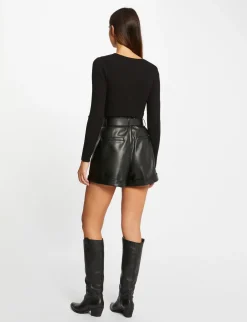 Pulls>Morgan Pull Manches Longues A Ouverture Femme | Noir