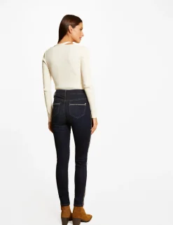 Pulls>Morgan Pull Manches Longues Avec Boutons Femme | Ivoire