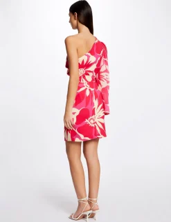 Robes>Morgan Robe Ajustee Asymetrique Imprime Floral Femme | Multico