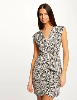 Robes>Morgan Robe Ajustee Imprime Geometrique Femme | Multico