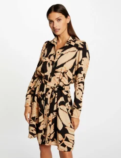 Robes>Morgan Robe Chemise Droite Imprime Vegetal Femme | Multico