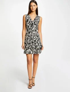Robes>Morgan Robe Cintree A Volants Imprime Animalier Femme | Multico