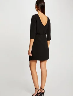 Robes>Morgan Robe Cintree Dos Ouvert Femme | Noir