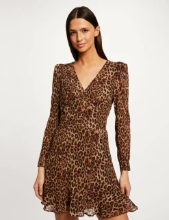 Robes>Morgan Robe Cintree Imprime Leopard Femme | Multico
