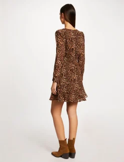 Robes>Morgan Robe Cintree Imprime Leopard Femme | Multico