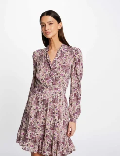 Robes>Morgan Robe Droite Fluide Imprime Cachemire Femme | Multico