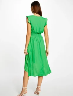 Robes>Morgan Robe Droite Fluide Sans Manches Femme | Vert