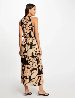 Robes>Morgan Robe Longue Droite Imprime Vegetal Femme | Multico