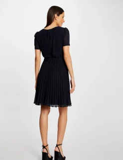 Robes>Morgan Robe Patineuse Bas Plisse Femme | Marine