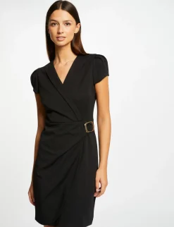 Robes>Morgan Robe Portefeuille Avec Boucle Femme | Noir