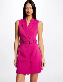 Robes>Morgan Robe Portefeuille Ceinturee Sans Manches Femme | Framboise