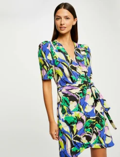 Robes>Morgan Robe Portefeuille Imprime Abstrait Femme | Multico