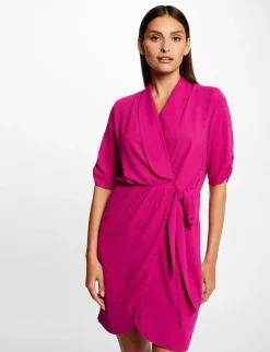 Robes>Morgan Robe Portefeuille Manches 3/4 Femme | Framboise