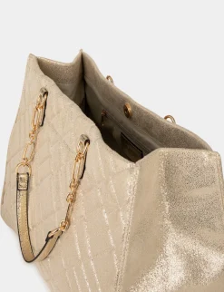 Maroquinerie>Morgan Sac Cabas Matelasse Metallise Femme | Dore