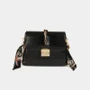 Maroquinerie>Morgan Sac Pochette Aspect Croco Avec Foulard Femme | Noir