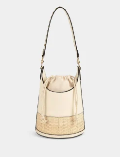 Maroquinerie>Morgan Sac Seau Avec Detail Effet Tresse Femme | Ivoire