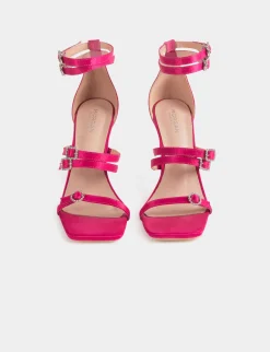 Chaussures>Morgan Sandales A Talons Avec Details Bijoux Femme | Rose