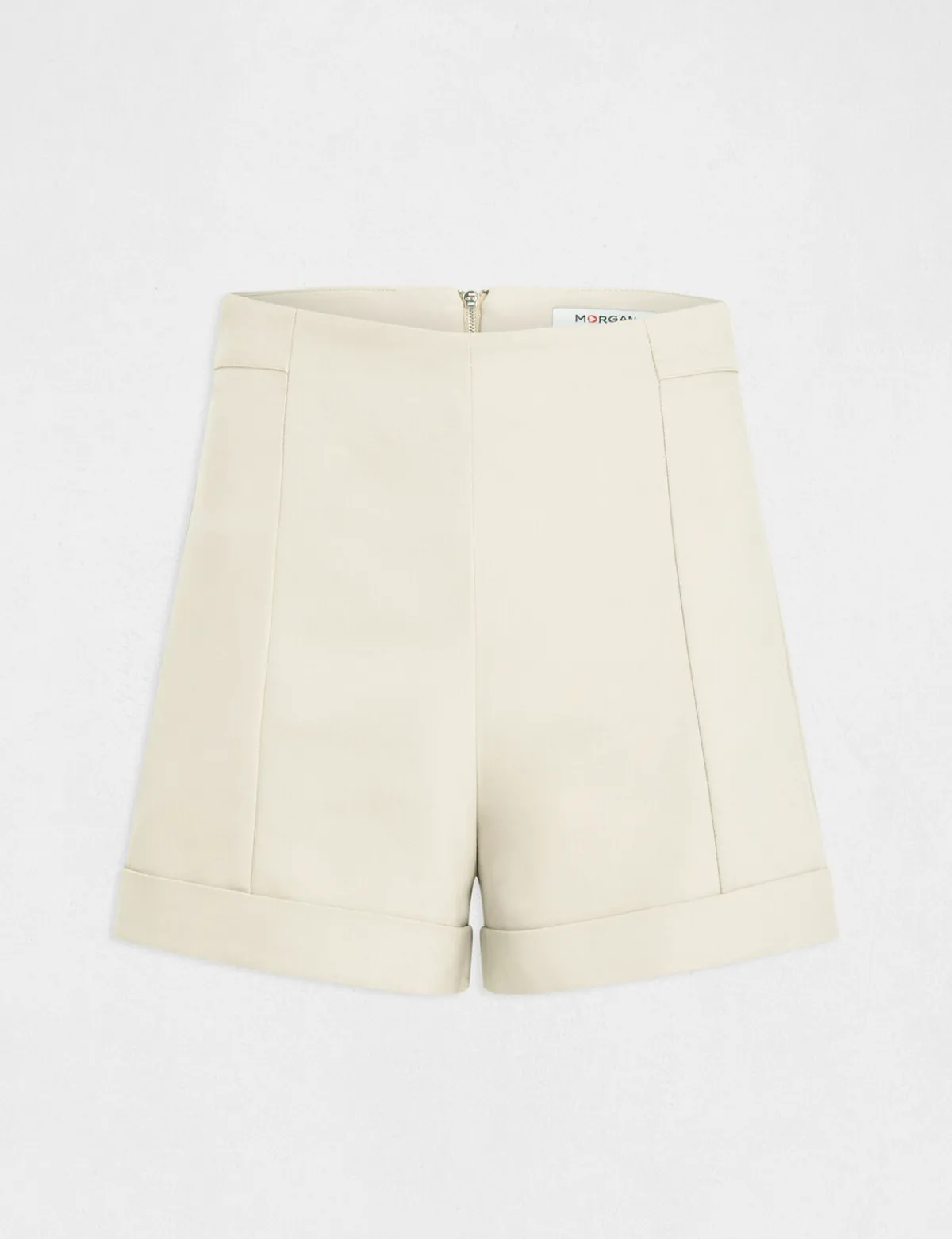 Ensembles Et Tailleurs>Morgan Short City Droit Taille Haute Femme | Beige