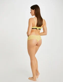 Lingerie>Morgan Shorty Dentelle Femme | Jaune