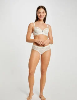 Lingerie>Morgan Shorty Dentelle Femme | Ivoire