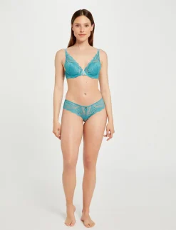Lingerie>Morgan Shorty En Dentelle Femme | Bleu
