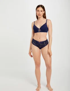 Lingerie>Morgan Shorty En Dentelle Femme | Marine