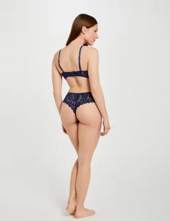 Lingerie>Morgan Shorty En Dentelle Femme | Marine