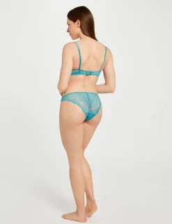 Lingerie>Morgan Slip En Dentelle Femme | Bleu