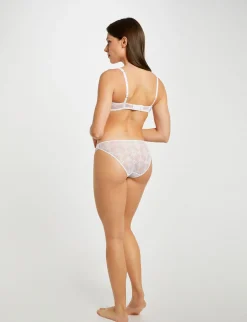 Lingerie>Morgan Slip En Dentelle Femme | Blanc