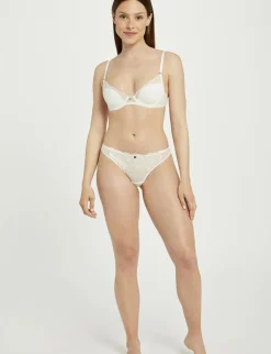 Lingerie>Morgan Tanga En Dentelle Femme | Ivoire