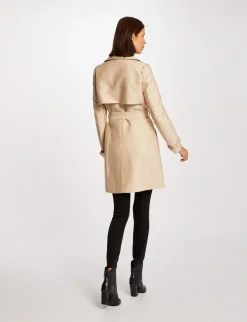 Manteaux>Morgan Trench Droit Ceinture Femme | Beige
