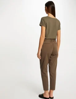 Tops Et T-Shirts>Morgan T-Shirt A Manches Courtes Vert Kaki Femme | Vert_Kaki