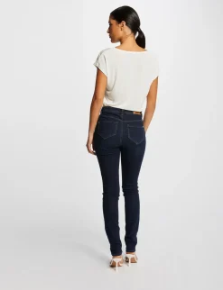 Tops Et T-Shirts>Morgan T-Shirt Manches Courtes A Col En V Femme | Ecru