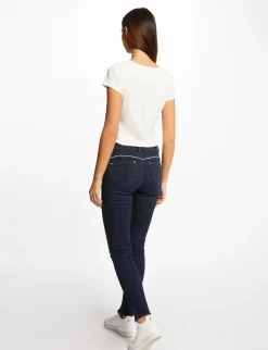 Tops Et T-Shirts>Morgan T-Shirt Manches Courtes A Inscription Vert Moyen Femme | Vert_Moyen