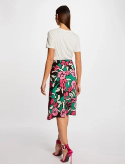 Tops Et T-Shirts>Morgan T-Shirt Manches Courtes Avec Dentelle Femme | Ecru