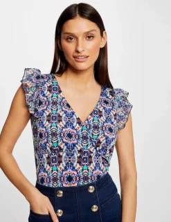 Tops Et T-Shirts>Morgan T-Shirt Manches Courtes Imprime Femme | Multico
