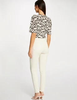 Tops Et T-Shirts>Morgan T-Shirt Manches Courtes Imprime Chaine Femme | Multico