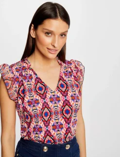 Tops Et T-Shirts>Morgan T-Shirt Manches Courtes Imprime Femme | Multico
