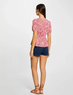 Tops Et T-Shirts>Morgan T-Shirt Manches Courtes Imprime Abstrait Femme | Multico