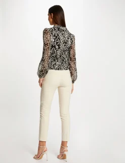 Tops Et T-Shirts>Morgan T-Shirt Manches Longues Imprime Abstrait Femme | Multico