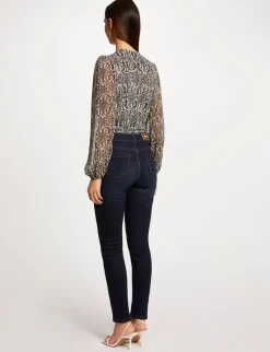 Tops Et T-Shirts>Morgan T-Shirt Manches Longues Imprime Femme | Multico