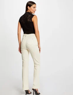 Tops Et T-Shirts>Morgan T-Shirt Sans Manches A Dentelle Femme | Noir