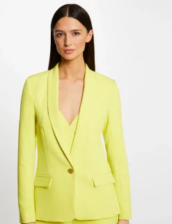 Vestes Et Blousons>Morgan Veste Cintree Boutonnee Femme | Jaune