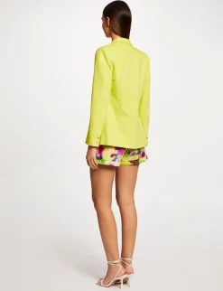 Ensembles Et Tailleurs>Morgan Veste Cintree Col Crante A Revers Femme | Anis