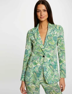 Vestes Et Blousons>Morgan Veste Cintree Fluide Imprime Cachemire Femme | Multico
