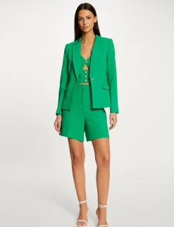 Ensembles Et Tailleurs>Morgan Veste City Cintree Manches Longues Femme | Vert
