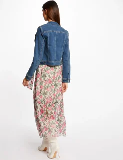 Vestes Et Blousons>Morgan Veste Droite Boutonnee En Jean Jean Stone Femme | Jean_Stone